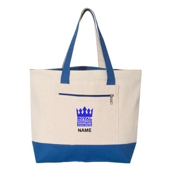 Q-Tees - 19L Zippered Tote - Embroidered Logo **Add Name For $5** Thumbnail