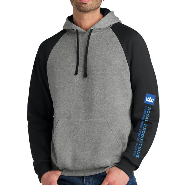 Jerzees® Unisex NuBlend® Colorblock Raglan Hoodie Sweatshirt - Printed Logo Thumbnail