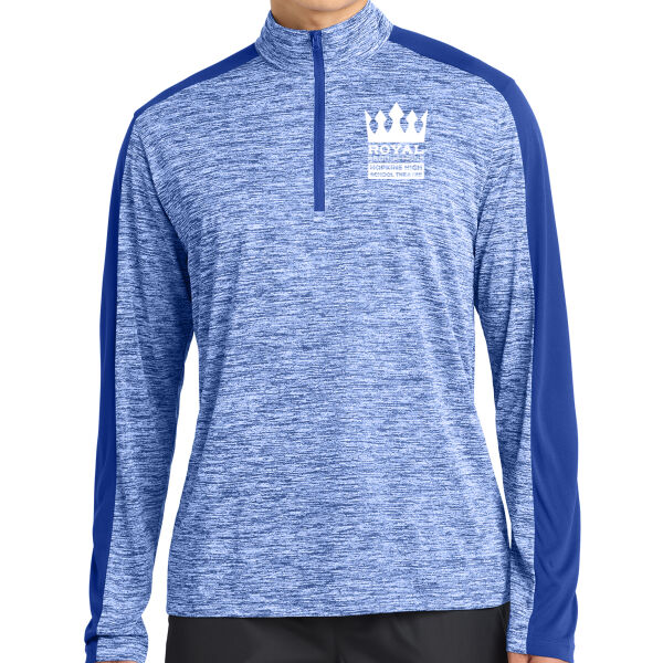 Sport-Tek® PosiCharge® Electric Heather Colorblock 1/4-Zip Pullover - Printed Logo Thumbnail