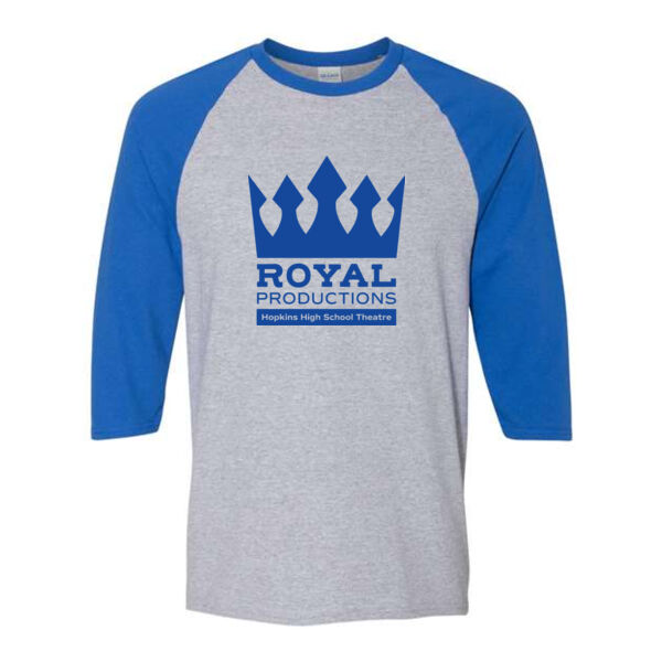 Gildan - Unisex Heavy Cotton™ Raglan Three-Quarter Sleeve T-Shirt - Printed Logo Thumbnail