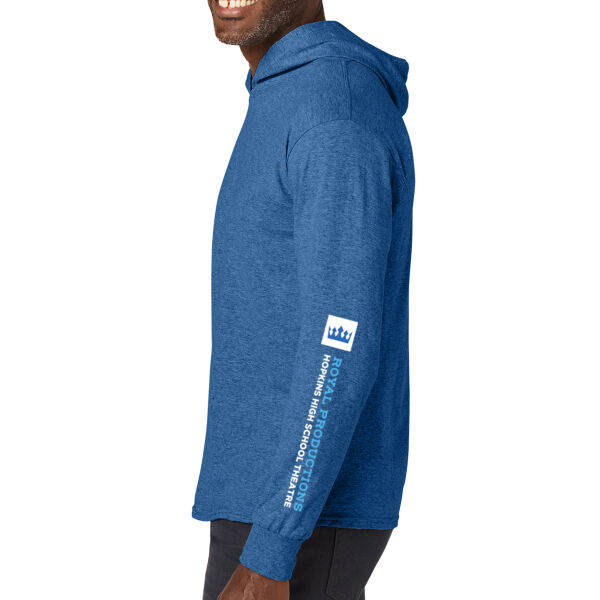 Jerzees Classics™ Unisex Cotton Long Sleeve Hooded T-Shirt - Printed Logo Thumbnail