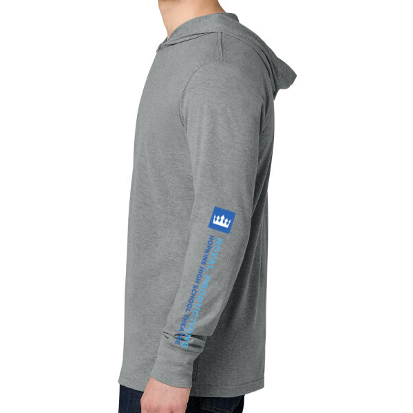 Next Level Apparel® CVC Long Sleeve Hoodie - Printed Logo Thumbnail