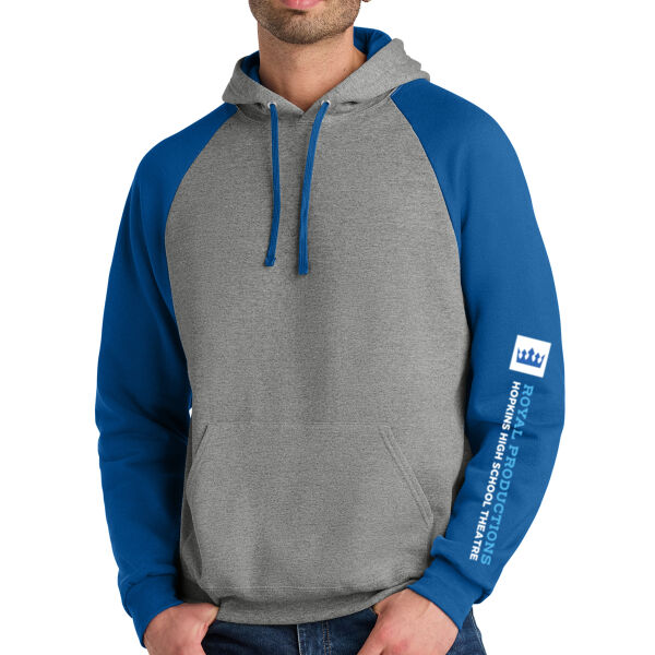 Jerzees® Unisex NuBlend® Colorblock Raglan Hoodie Sweatshirt - Printed Logo Thumbnail