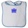 Infant Contrast Trim Terry Bib Thumbnail